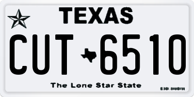 TX license plate CUT6510
