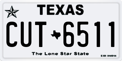 TX license plate CUT6511