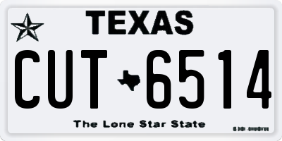 TX license plate CUT6514