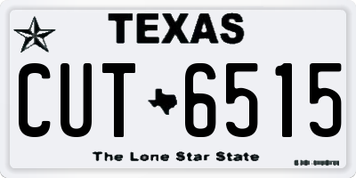 TX license plate CUT6515