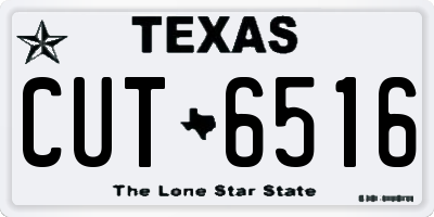 TX license plate CUT6516