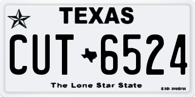 TX license plate CUT6524