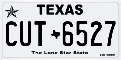 TX license plate CUT6527