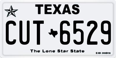 TX license plate CUT6529