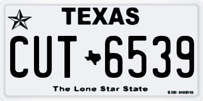 TX license plate CUT6539
