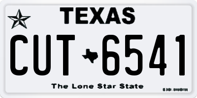 TX license plate CUT6541