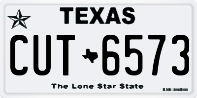 TX license plate CUT6573