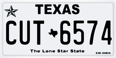 TX license plate CUT6574