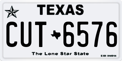 TX license plate CUT6576