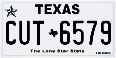 TX license plate CUT6579