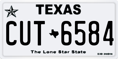 TX license plate CUT6584