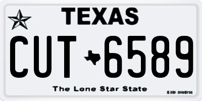 TX license plate CUT6589