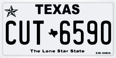 TX license plate CUT6590