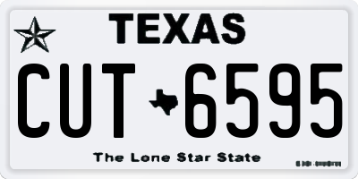 TX license plate CUT6595