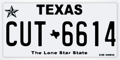 TX license plate CUT6614
