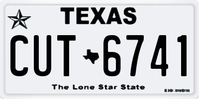 TX license plate CUT6741