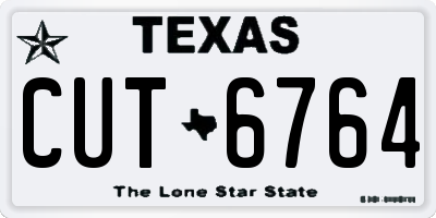 TX license plate CUT6764