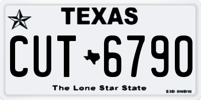 TX license plate CUT6790