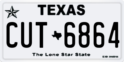 TX license plate CUT6864