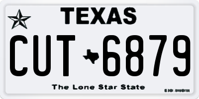 TX license plate CUT6879