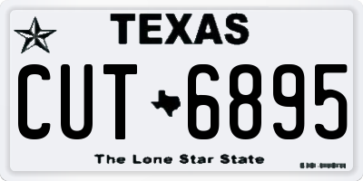 TX license plate CUT6895