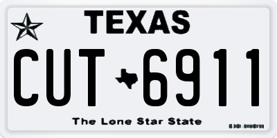 TX license plate CUT6911