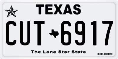 TX license plate CUT6917