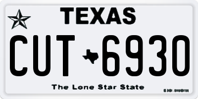 TX license plate CUT6930