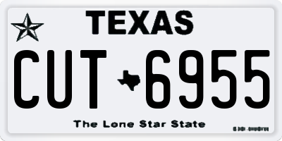 TX license plate CUT6955