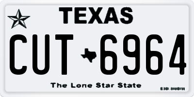 TX license plate CUT6964