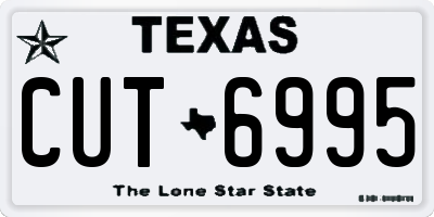 TX license plate CUT6995