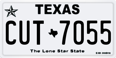 TX license plate CUT7055