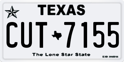 TX license plate CUT7155