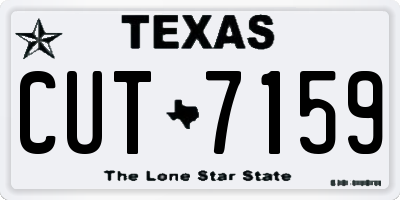 TX license plate CUT7159