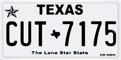 TX license plate CUT7175