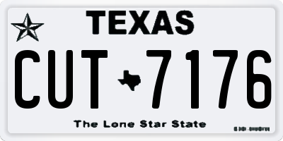 TX license plate CUT7176