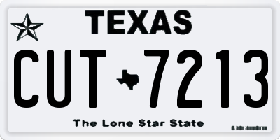 TX license plate CUT7213