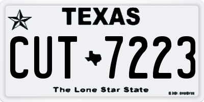 TX license plate CUT7223