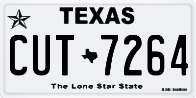 TX license plate CUT7264