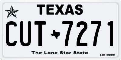 TX license plate CUT7271