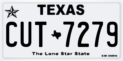 TX license plate CUT7279