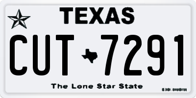 TX license plate CUT7291