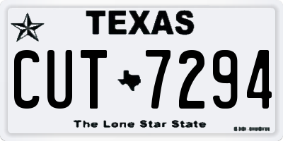 TX license plate CUT7294
