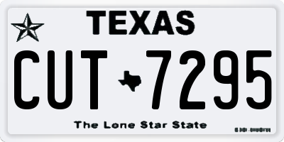TX license plate CUT7295