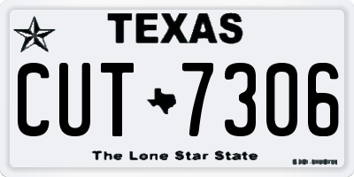 TX license plate CUT7306
