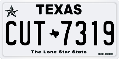 TX license plate CUT7319