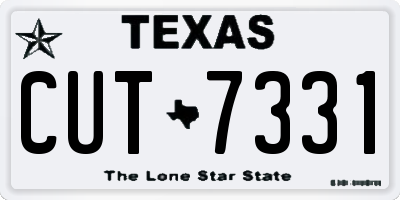 TX license plate CUT7331