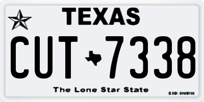 TX license plate CUT7338