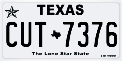 TX license plate CUT7376