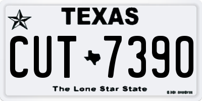 TX license plate CUT7390